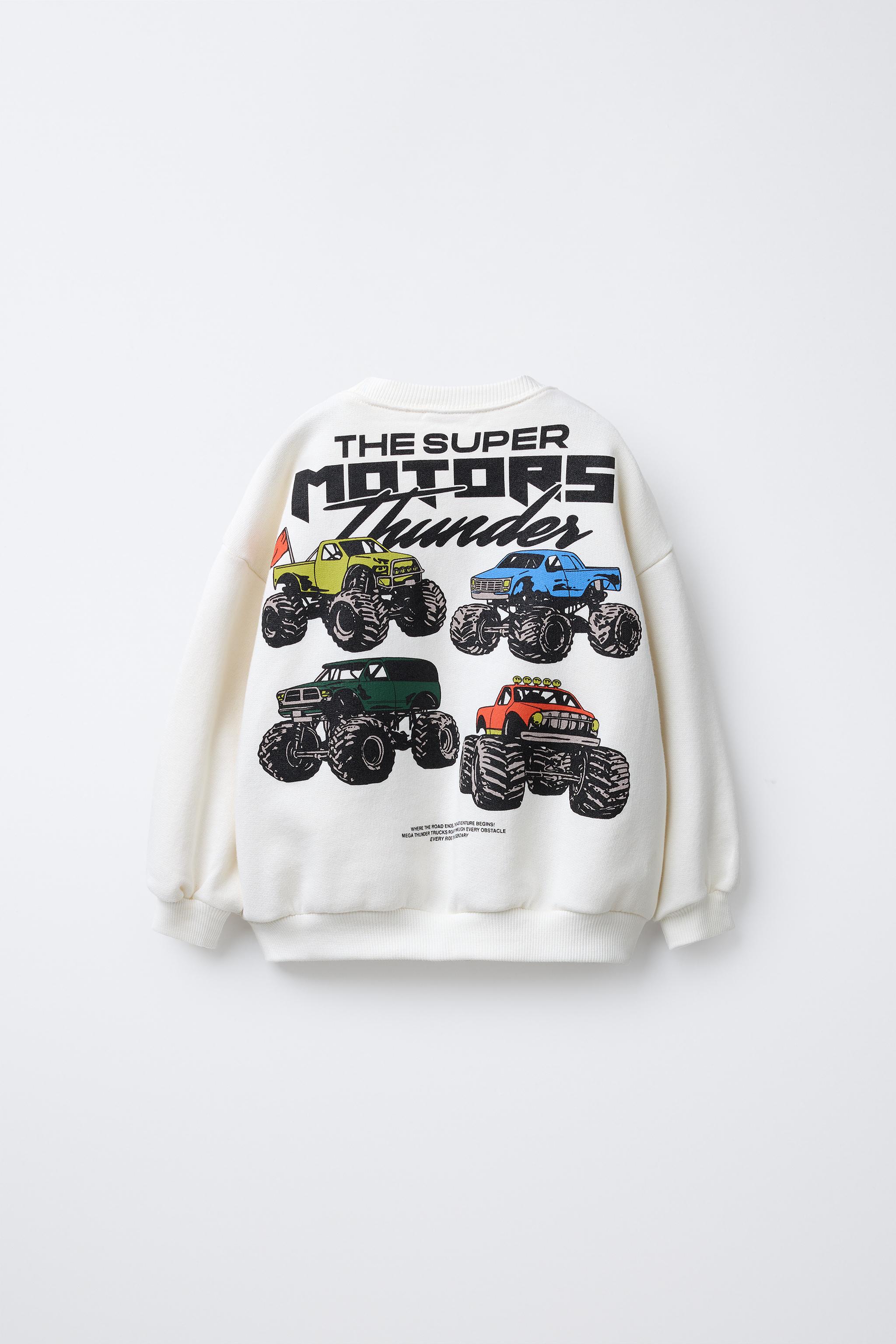 CAR PRINT SWEATSHIRT
